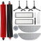 HoHumoca Kits d'accessoires pour Roborock S8 MaxV Ultra, 2 Brosse Principale, 2 Filtres HEPA, 3 Brosses Latérales, 2 Chiffons, 2 Effacement des bords