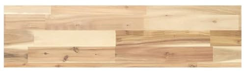vidaXL Étagère Flottante 80x20x4 cm Bois d'acacia Massif Non traité, étagère Murale, Planche d'étagère, étagère Murale de Salle de Bain