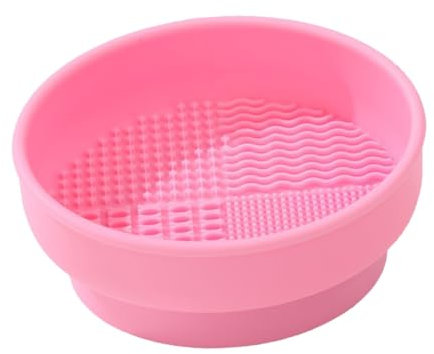 Baluue Beauty Egg Cleaning Cup Silicone Makeup Brush Washer for Makeup Sponge Cleaner Use in Bathroom