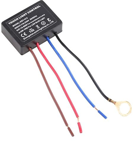 QishGO 220V 3-Way for Touch Dimmer Switch Desk Lamp Control Module for Touch Lamp Repair kit for Dimmable LED Incandescent Bulb