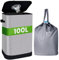 AIUNAOM Contenedor para Botellas Vacías 100L con Tapa y Bolsa Interior – Bolsa Reciclaje Grande para Cocina, Hogar o Garaje – Contenedor de Reciclaje Plegable