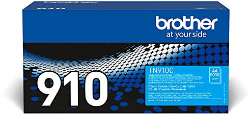 Brother Original Ultra-Jumbo-Tonerkassette TN-910C cyan (für Brother HL-L9310CDW, HL-L9310CDWT, HL-L9310CDWTT, MFC-L9570CDW, MFC-L9570CDWT) 9000 Seiten
