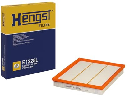 HENGST - Luftfilter E1228L - Luft-Filtereinsatz für KFZ | Hochwertiger Motorluftfilter für Otto- oder Dieselmotor - Schutz für Motoren - Wasserbeständig