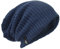 Herren Übergröße Beanie Slouch Schädel Kappe Stricken Winter Strickmütze B08 (019-Marine)