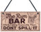 RED OCEAN Alcohol Signs For Garden Shed SummerHouse Funny Rum Gift Kitchen Wall Plaque Bar Sign