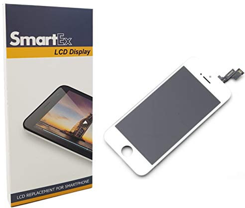 Smartex® New Display Bianco Compatibile con iPhone 5S / Schermo LCD Retina e Vetro Touch Screen