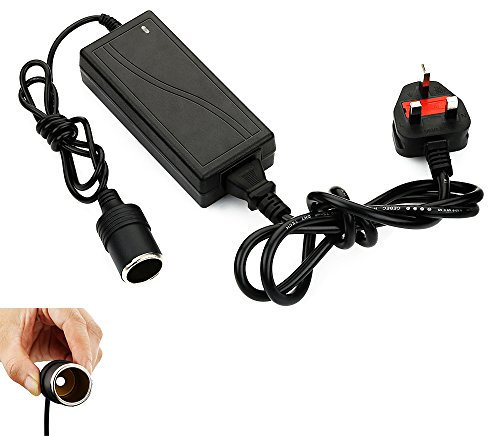 Adaptador de fuente de alimentación de 12 V 5 A para mechero de coche, adaptador divisor de enchufe CA a adaptador de corriente continua 110 V-240 V convertidor de cargador de coche