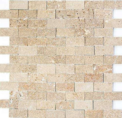 Pietra naturale Travertino Mattone mosaico