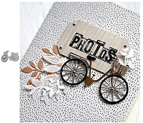 Sunyuey Stanzschablonen, Fahrrad-Form, für Scrapbooking, Prägung, Papier, Karte, Basteln, Schablone für schöne Erinnerungen