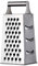 Cheese Grater Vegetable Slicer Stainless Steel with 4 Sides, 9.2 Inches Height Large Box Grater Best for Shredded Parmesan Cheese, Vegetables, Ginger and Fruits-Silver