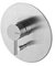 Miscelatore doccia in acciaio inox satinato con deviatore Vema Tiber Steel V17140