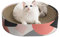 ComSaf Alfombras Rascadoras para Gatos, Rascadoras de Cartón con Hierba Gatera, Reciclar el Rascador Corrugado, Diseño Reemplazable, Una Caja