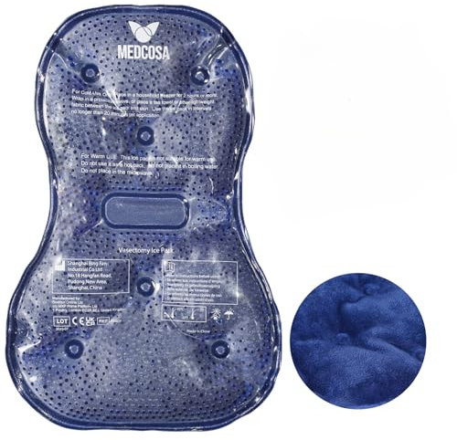 Medcosa Vasectomy Ice Pack - Professional Cold Therapy - Reduces Pain & Swelling After Vasectomies, Hernia or Varicocele Surgery - Reusable for Testicular Injuries