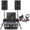 Vonyx Complete DJ Starter Kit with 10 Passive Speakers, 15 Subwoofer, Dual CD Mixer Amplifier, Bluetooth, Microphone, Headphones & Stands - DJ Equipment Packages & PA Systems for DJs