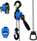 FITHOIST Mini palan à chaîne 1/4 tonne, capacité de 250 kg, 3 m de levage manuel, chaîne en alliage d'acier G80, 2 crochets robustes, pour garage, entrepôt, machines automobiles