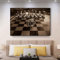 Yuefa Art Druck Poster Schach Bitcoin Leinwand Gemälde Moderne Abstrakte Wandkunst Bilder Nordic Für Wohnzimmer Wohnkultur Wandbilder 80x100cm (32x39in) Rahmenlos