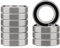 XiKe 689-2RS Kugellager mit Doppeldichtung 9x17x5mm Chromstahl und Vorgeschmiert, 689RS Miniatur-Rillenkugellager, 10er Pack