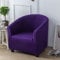GUYIRT Clubsessel-Schonbezüge Weich rutschfest Club Chair Schonbezug Abnehmbarer Spandex-Sessel Sofahusse Stylisch dehnen Schonbezug Für Clubsessel mit Waffen -Lila-