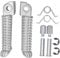 Pédale de Moto, Repose-Pieds en Métal de Course de Moto, Pédale de Repose-Pieds Adaptée pour R1 R6 MT09 MT07 R3 R15 R25 FZ1 FZ6 YZF600 YZF1000