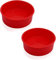 NCOALE Silicone Cake Tins, 2 Pack 6 Inch Round Silicone Cake Mold Pan Silicone Cake Moulds Tins, Nonstick & Quick Release Baking Tins Round Mould Set for Layer Cheesecake