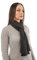 Dalle Piane Cashmere - Schal aus 100% Kaschmir - Made in Italy - für Mann/Frau, Farbe: Anthrazit, Einheitsgröße