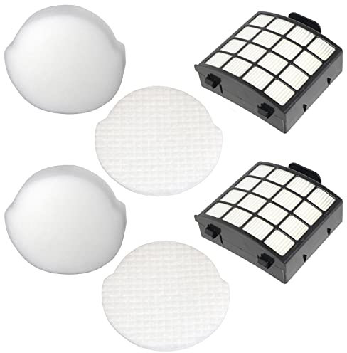 SPARES2GO Filter Kit for Shark Anti Hair Wrap AZ912 AZ913 NZ850 NZ860 Upright Vacuum Cleaner (2 of Each)
