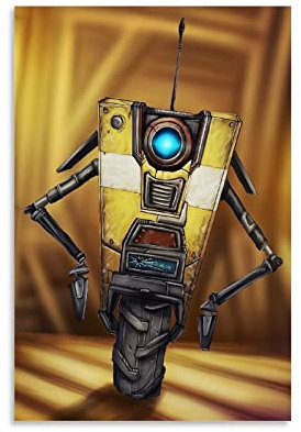 ACIDI Kunstdruck Poster 30 * 50cm Borderlands Claptrap Poster Wohnzimmer Schlafzimmer Malerei Kunstwerk Kein Rahmen