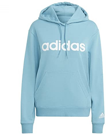 ADIDAS IC6886 W Lin FT HD Sweatshirt Women's preloved Blue/White S