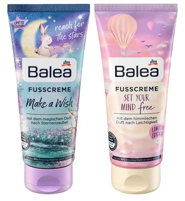 Balea Fußpflege 2er-Set: Fußcreme Make a Wish mit magischem Duft, 2x100ml