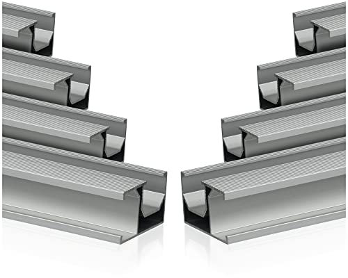 Zelsius Universal Aluminium Montageschiene 150 cm für Solaranlagen | 8 Stück | Aluprofil, Systemprofil, Befestigungsschiene | PV-Modul Montageset, Montagesystem, Aluminiumprofil, Montageprofil