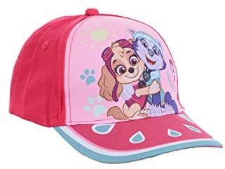 PAW PATROL Baseball Cap, Kappe Schirmmütze Hut für Kinder Mädchen mit Klettverschluss verstellbar (Pink 54)