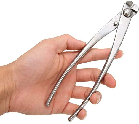Natudeco Bonsai Trim Zange Handheld Bonsai Concave Cutter 7.5in/190mm Bonsai Modeling Schneidewerkzeuge für Gartenpflanzen Pruner Wire Cable