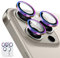 ESR Camera Lens Protectors for iPhone 15 Pro Max/15 Pro, Armorite Individual Lens Protectors, Scratch-Resistant Ultra-thin Tempered Glass with Aluminum Edging, Armorite Series, Set of 2, Chromatic