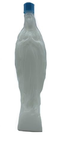 Lot de 3 bouteilles pour Acquasanta ou eau bénie, Vierge Marie de Lourdes, bouteille pour collecte et distribution d'eau bénite, eau bénie non incluse, plastique, H 20 cm
