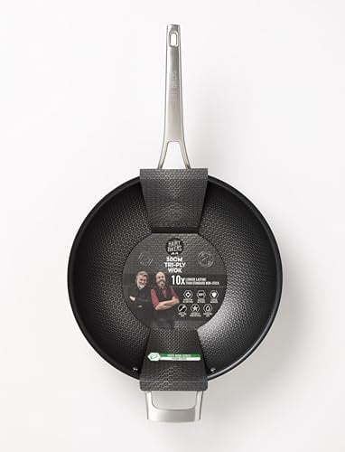 Hairy Bikers HexGuard, Stainless Steel, Black, 30CM