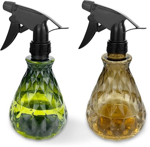 Diompirux 2 Piezas 500ml Botella Pulverizador, Plastico Contenedor rellenable con pulverizadores de gatillo, para Regar Plantas de Jardín, limpieza, cosmético, líquidos, alcoholes, etc.