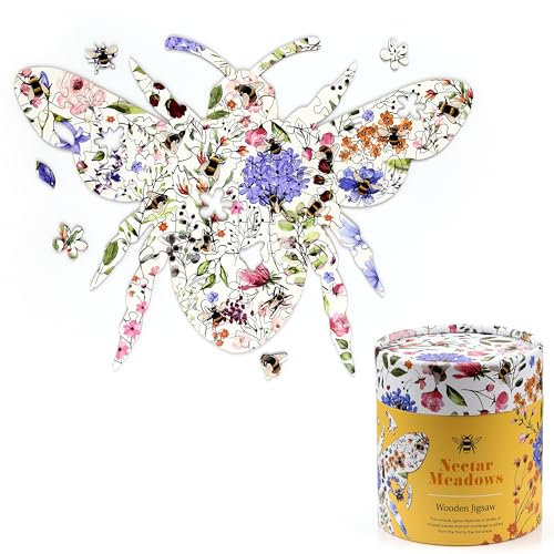 Puckator - Bienen Puzzle aus Holz, Mehrfarbig, JIG07