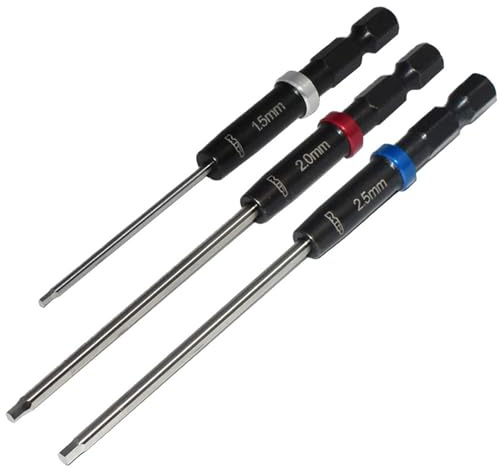 MIP Metric (3) Speed Tip Hex Driver Wrench Set Gen 2, 1.5mm, 2.0mm, & 2.5mm