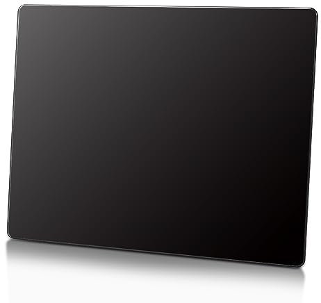 Jemora Tapis de Souris photovoltaïque Tapis de Souris de Jeu en Verre trempé antidérapant Tapis de Souris Professionnel pour Bureau Surface en Verre spécial avec précision et Vitesse améliorées