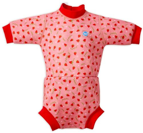 Splash About Happy Nappy Wetsuit, Strawberry Field, 3-8 Months