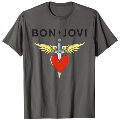 Official Bon Jovi Heart Dagger T-Shirt