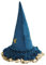 Halloween Hexenhut, Frauen Erwachsene Zauberer Männer Kostüm Cosplay Party Hut Blau Stern Mond Muster Halloween Kostüm Hexe Zubehör Erwachsene Zauberer Cosplay Party Hut Für Halloween Yard