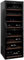 mQuvée Freistehender Weinkühlschrank - WineExpert 180 Fullglass Black, 2 Temperaturzonen, Kapazität 180 Flaschen, Buchenholzregale auf Schienen, UV-geschützte Glastür, zwei Zonen 5-20°C