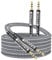 SUCESO Câble Jack Audio 3.5mm [2 Pack 2m] Câble Auxiliaire 3,5mm Mâle vers Mâle Cable Audio Stéréo en Nylon Compatible avec iPhone iPod iPad Voiture Casque Autoradio MP3 Haut-Parleur Smartphones etc