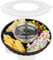 Musiwanna Snack Tray with Lid for Stanley Cup 40oz/1.18L, ONLY for 40OZ, Snack Bowl Compatible with 40oz Tumbler, Silicone SnackHolder with 4 Compartments, SnackPlate, SnackStorage Top Ring (Black)