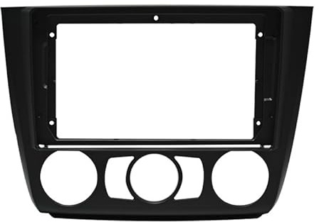 Auto-Audio-Rahmen 9 Autoradio-Blende/Passend for BMW 1er-Reihe E81 E82 E87 E88 2004-2012 Video-Panel-Player Audio Dash 2-Din-Rahmen Armaturenbrett-Montagesatz Autoradio Radioblende Doppel,Autoradio
