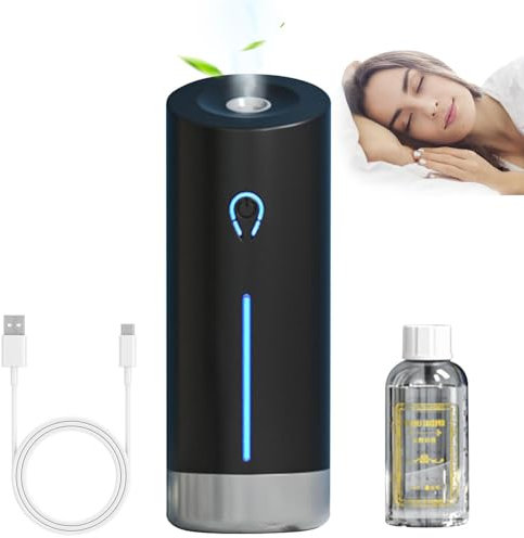 Geteawily Diffusore per aromaterapia, 50 ml, per camera da letto, silenzioso, diffusore di profumi, diffusore per aromaterapia, per casa e camera da letto
