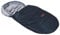 BABYLUX Fußsack 90cm MINKY Kinderwagen Buggy Babyschale Thermo +/ Muff Handmuff Winterfußsack (K26 - Schwarz/Grau)