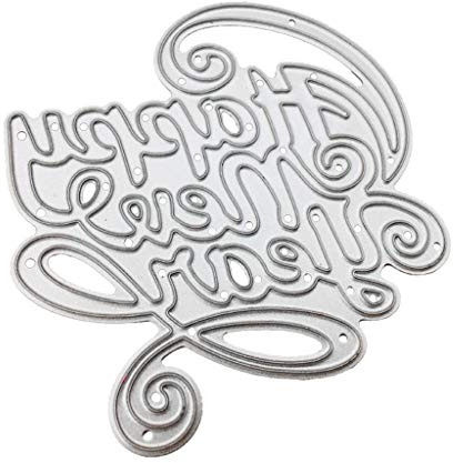 Metall-Stanzschablone Happy New Year Scrapbooking Album Stempel Prägung