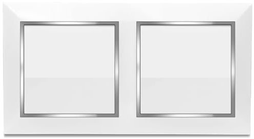 Interruptor Doble, Interruptor Doble de Pared, Interruptor de Encendido y Apagado, Interruptor para Montaje en Superficie, 10AX,16A,250V, Ideal para el Hogar y la Oficina